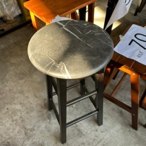 bar stool marble hitam