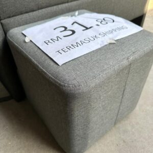 sofa stool kusyen fabrik gray